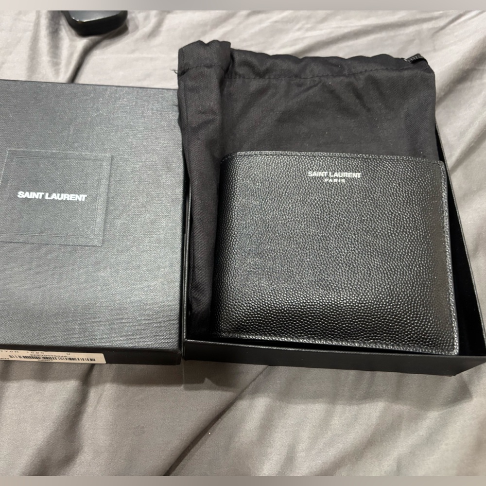 Saint Laurent Black Bifold wallet YSL